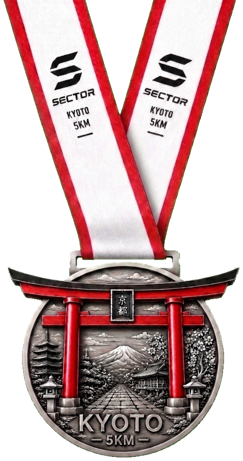 Kyoto 5K finisher medal